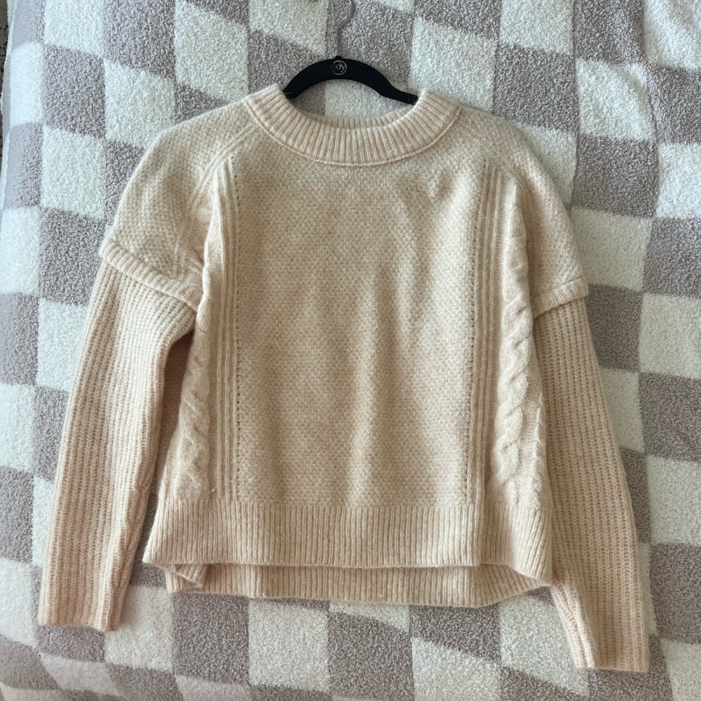 Cream Crew Neck Sweater
